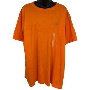 Polo By Ralph Lauren Men Orange Tee Shirt Pony Logo Short Sleeve Crew Casual New
